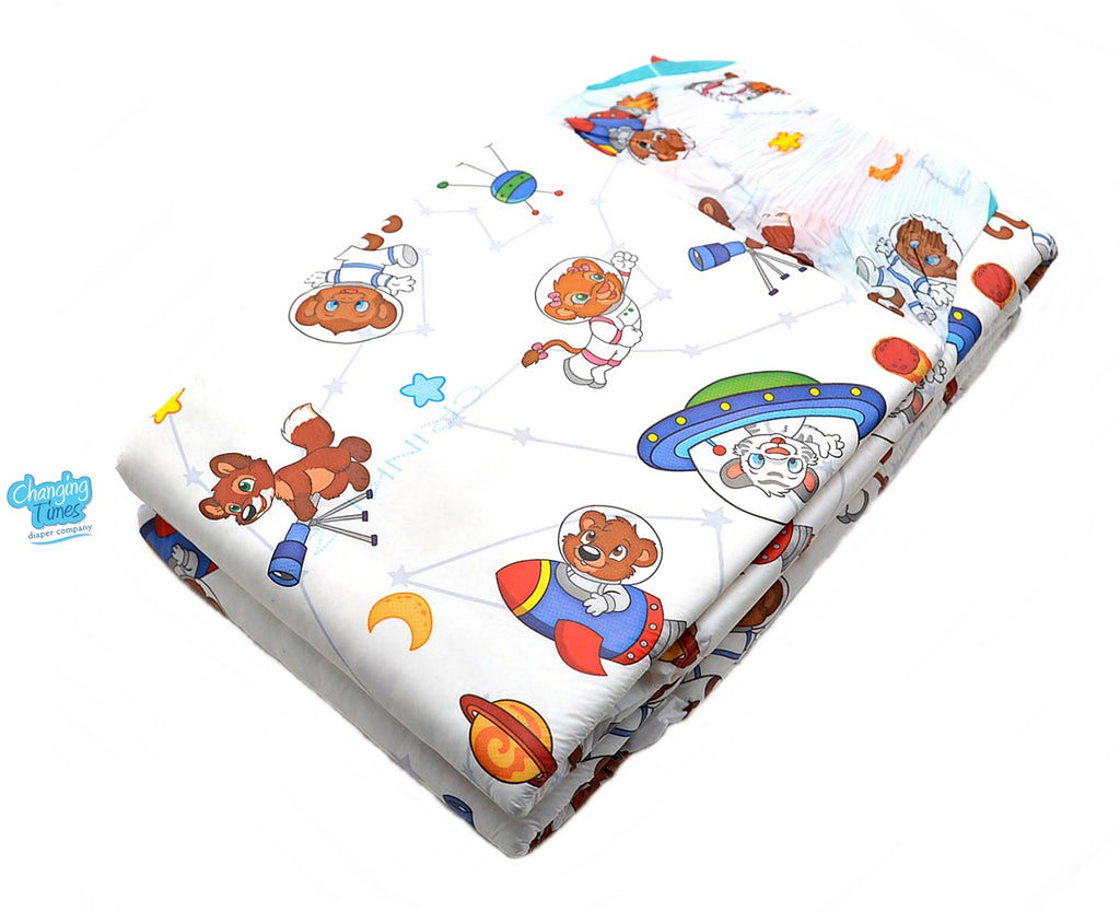Disposable Diaper - Crinklz Astronaut - 2