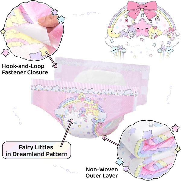 Disposable Diaper - LFB Littles in Dreamland - 2 Pk