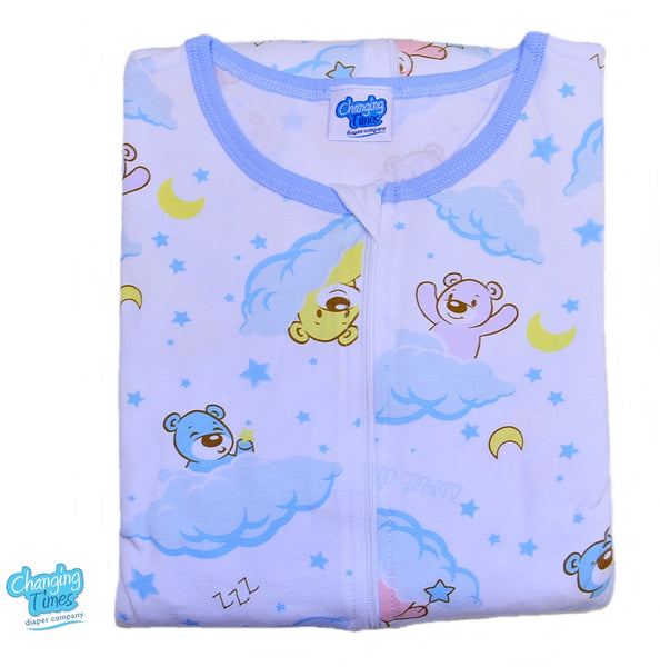 Footed Pajama - Bear Hugz with Zipper