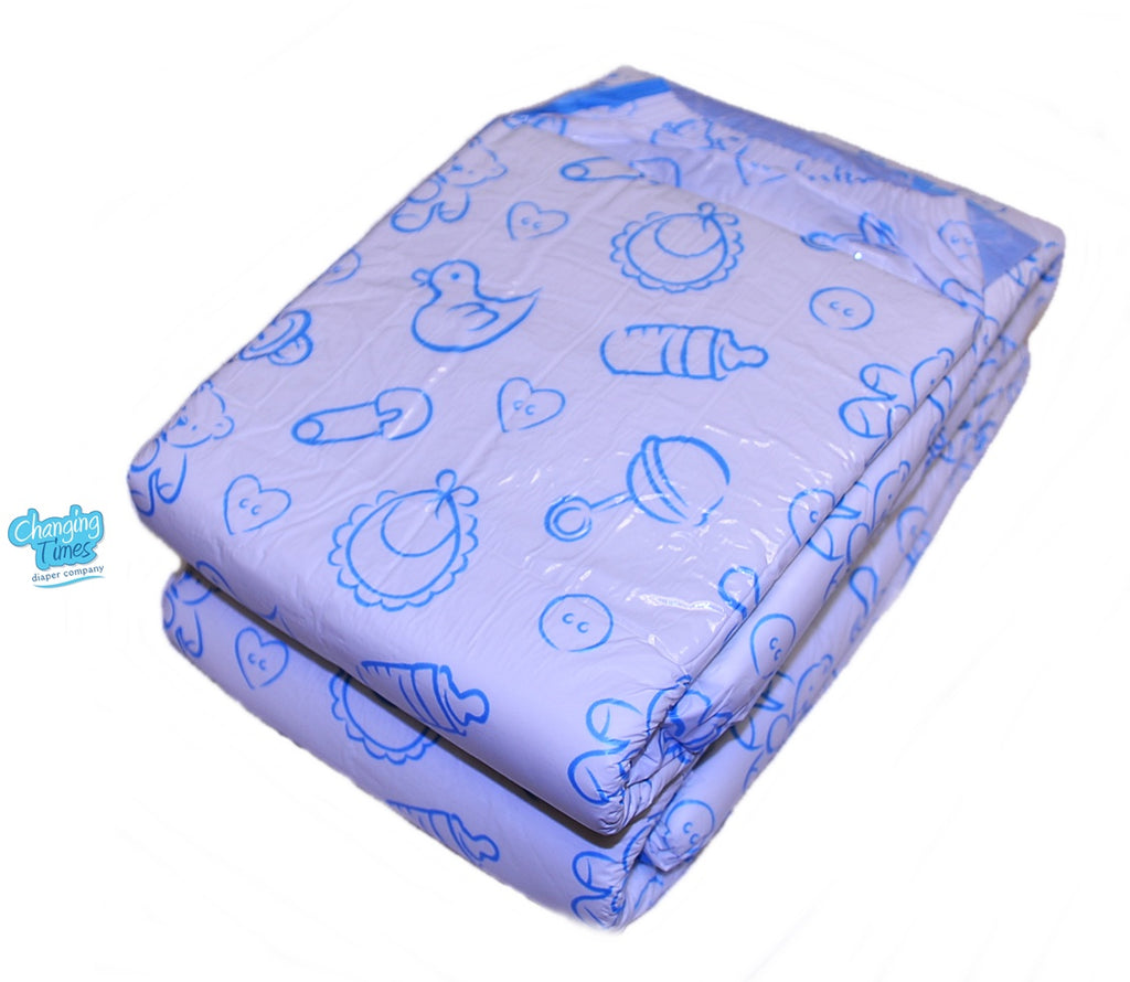 Disposable Diaper - LFB Nursery Blue - 2 Pk