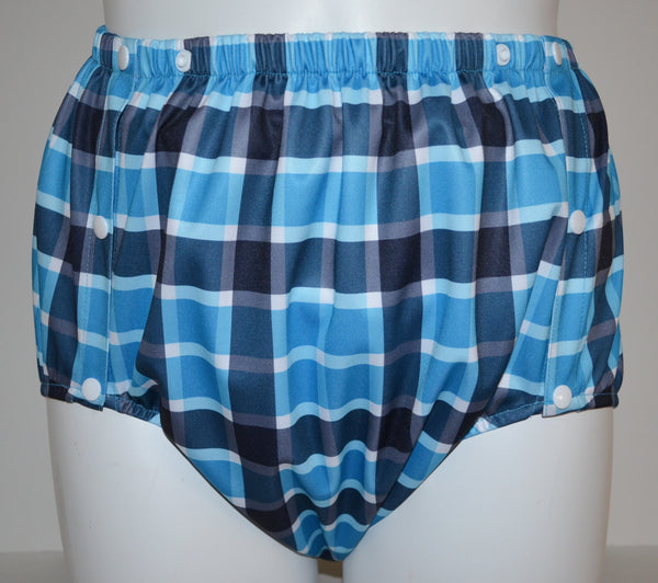 PUL Snap-On Pant - Blue Plaid