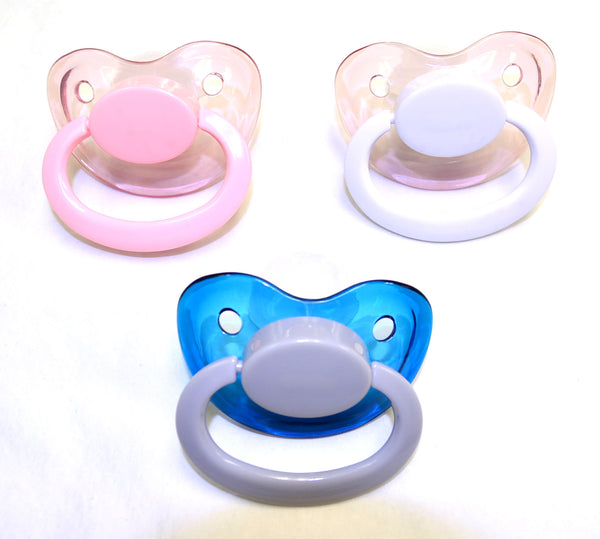 Adult Clear Pacifiers - Size 6