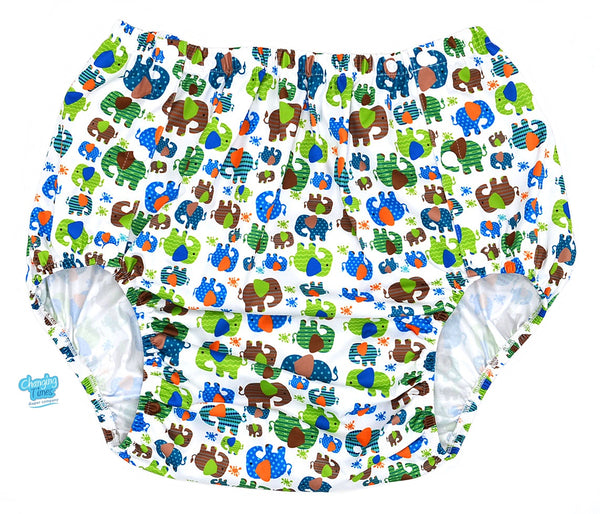 PUL Snap-On Pant - Elephants