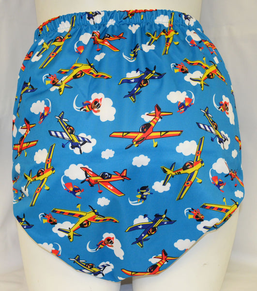 PUL Snap-On Pant - Planes & Superman
